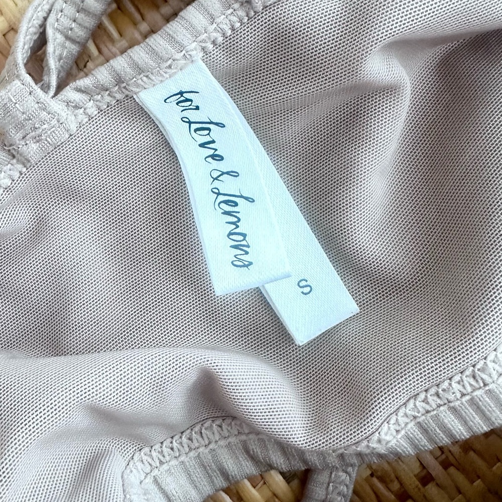 For Love And Lemons Tan Ribbed Bralette - Picture 2 of 2